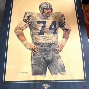Bob Lilly￼ 1984 Dallas Cowboys Poster and Chuck Howley 1984 Dallas Cowboy Poster